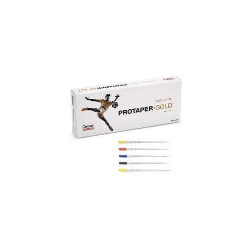 Dentsply Maillefer A241W00090103 ProTaper Gold Paper Points F1-F5 180/Pk Dentsply Maillefer A241W00090103 ProTaper Gold Paper Points F1-F5 180/Pk